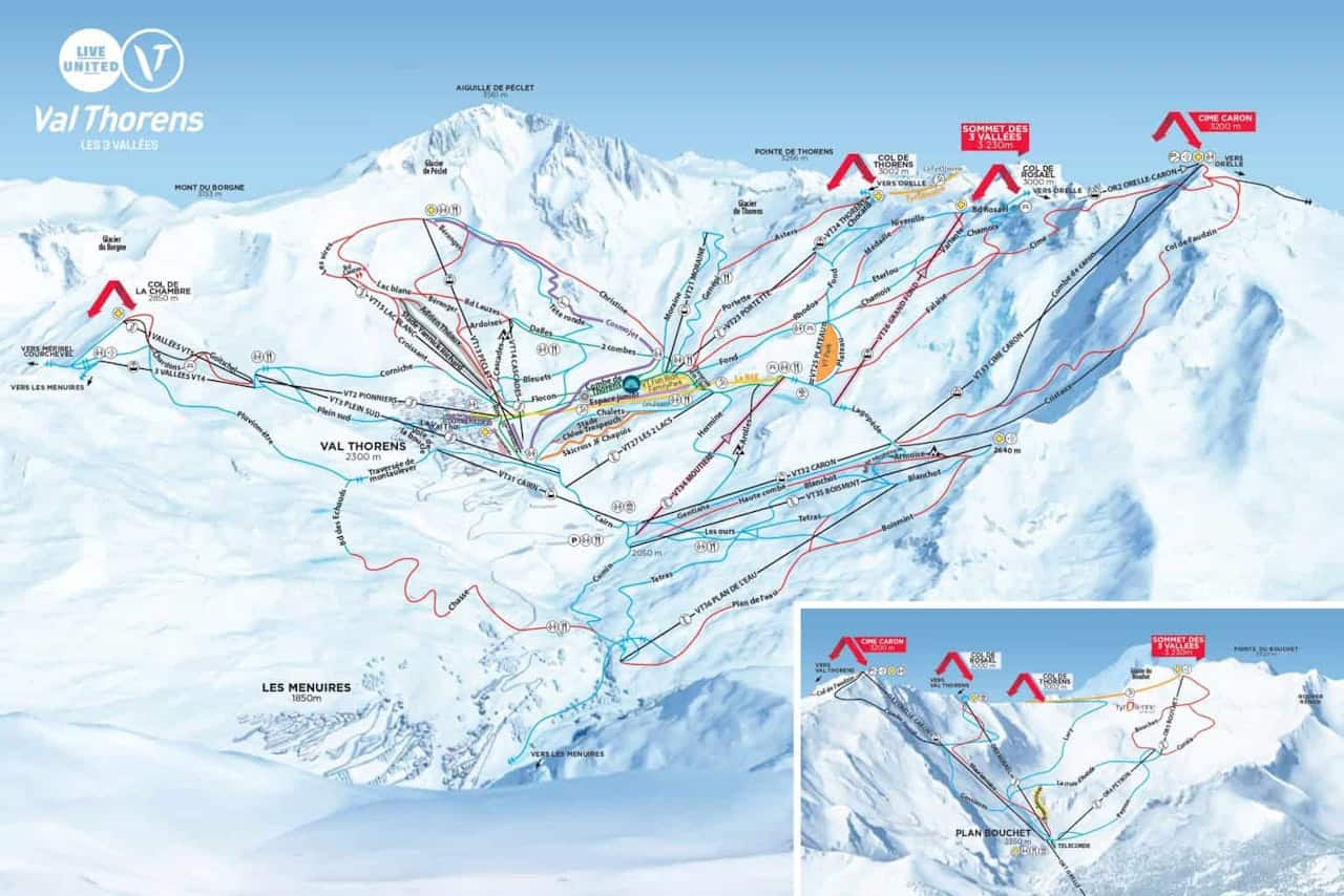 plan val thorens plan val thorens